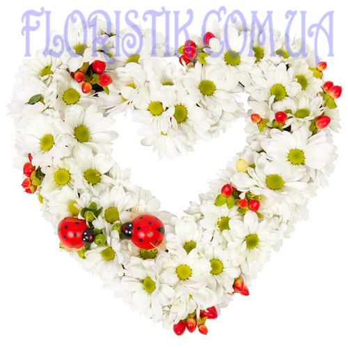 Серце ромашок ― Floristik — flower delivery all over Ukraine